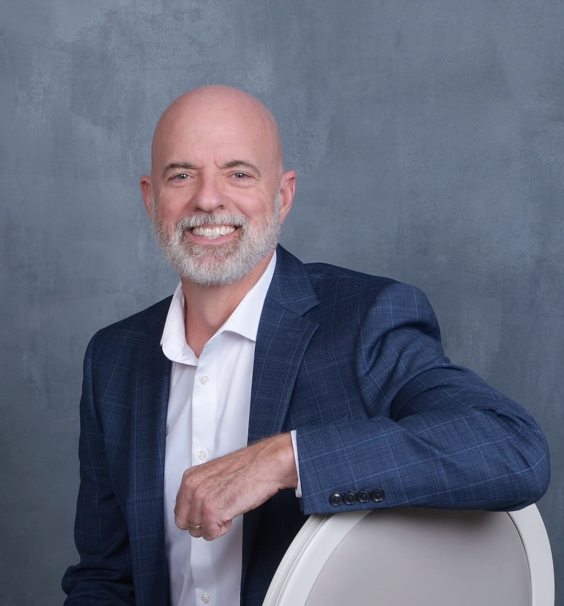 No tie arm on chair nice smile lighter Dr. John Fagan, Optometrist at Eagle View Optometry